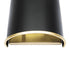 Varaluz Coco 2 Light Sconce Matte Blac French Gold Model: 364W02MBFG