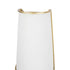 Varaluz Coco 2 Light Sconce Matte Whit French Gold Model: 364W02MWFG