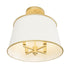 Varaluz Coco 4 Light Semi Flush Matte Whit French Model: 364S04MWFG