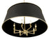 Varaluz Coco 8 Light Pendant Matte Blac French Gold Model: 364P08MBFG