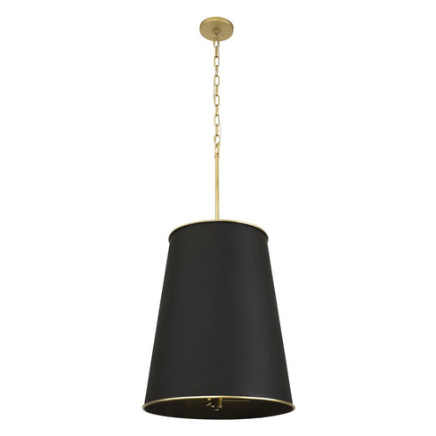 Varaluz Coco 9 Light Foyer Matte Blac French Gold Model: 364F09MBFG