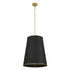 Varaluz Coco 9 Light Foyer Matte Blac French Gold Model: 364F09MBFG
