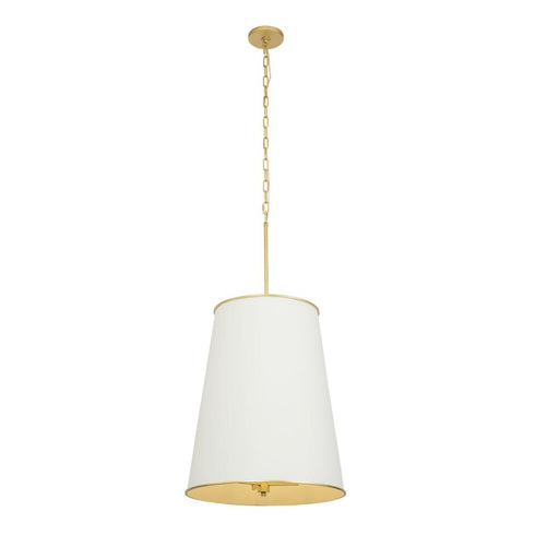 Varaluz Coco 9 Light Foyer Matte Whit French Gold Model: 364F09MWFG