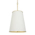 Varaluz Coco 9 Light Foyer Matte Whit French Gold Model: 364F09MWFG