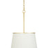 Varaluz Coco 9 Light Foyer Matte Whit French Gold Model: 364F09MWFG
