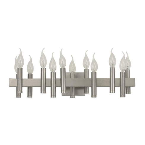 Varaluz Collette 12 Light Bath in Satin Nickel Model: 357B12SN