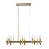 Varaluz Collette 12 Light Linear Pendant in Antique Brass Model: 357N12BB