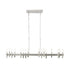 Varaluz Collette 16 Light Linear Pendant in Satin Nickel Model: 357N16SN