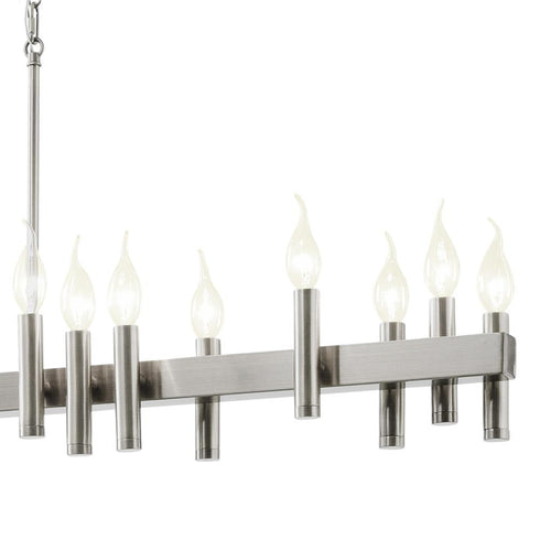 Varaluz Collette 16 Light Linear Pendant in Satin Nickel Model: 357N16SN