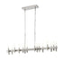 Varaluz Collette 16 Light Linear Pendant in Satin Nickel Model: 357N16SN
