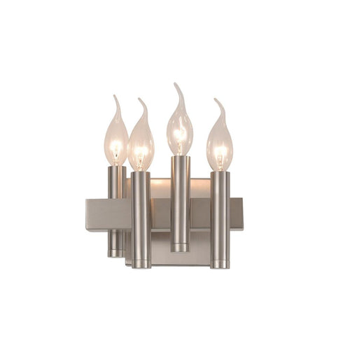 Varaluz Collette 4 Light Bath in Satin Nickel Model: 357B04RSN