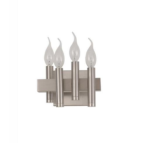 Varaluz Collette 4 Light Bath in Satin Nickel Model: 357B04RSN