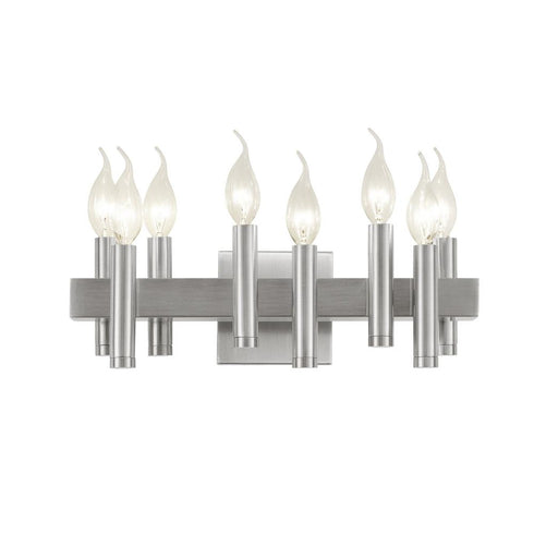 Varaluz Collette 8 Light Bath in Satin Nickel Model: 357B08SN