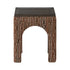 Varaluz Continental Side Table Dark Brown Oa Geo in Dark Brown Oak/Geo Finish Model: 506TA16B