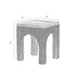 Varaluz Continental Side Table Dark Brown Oa Geo in Dark Brown Oak/Geo Finish Model: 506TA16B