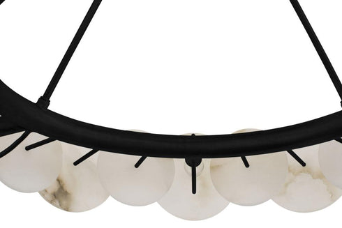 Varaluz Cosmos 6 Light Chandelier Matte Black Model: 370C06MB