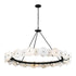 Varaluz Cosmos 9 Light Chandelier Matte Black Model: 370C09MB