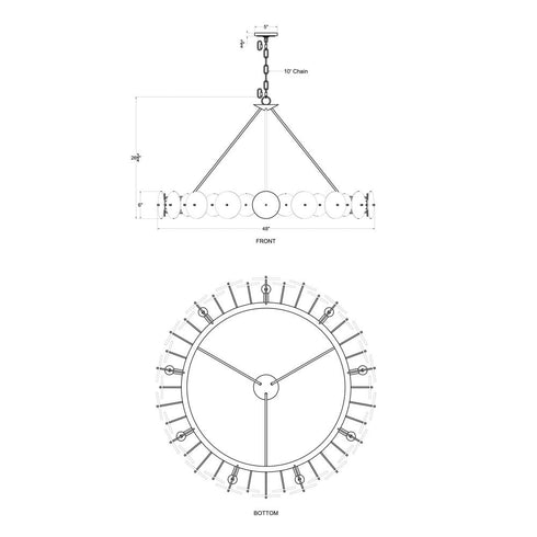 Varaluz Cosmos 9 Light Chandelier Matte Black Model: 370C09MB