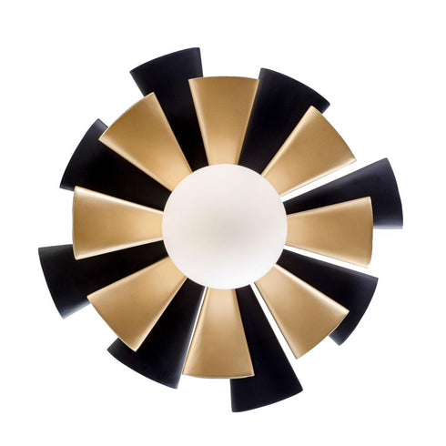 Varaluz Daphne 1 Light Convertible Flush Moun Sconce Model: 372S01MMBFG