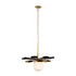Varaluz Daphne 1 Light Large Pendant Matte Blac Model: 372P01LMBFG