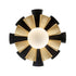 Varaluz Daphne 1 Light Large Pendant Matte Blac Model: 372P01LMBFG