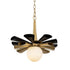 Varaluz Daphne 1 Light Medium Pendant Matte Blac Model: 372P01MMBFG