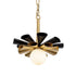 Varaluz Daphne 1 Light Small Pendant Matte Blac Model: 372P01SMBFG