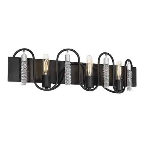 Varaluz Darden 3 Light Bath Matte Blac Painted Model: 354B03MBCH