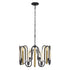 Varaluz Darden 8 Light Pendant Matte Blac Antique Model: 354P08MBAG