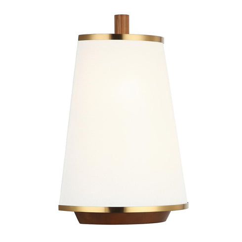 Varaluz Desert Flyer 2 Light Sconce Satin Bras Medium Walnut in Satin Brass/Medium Walnut Finish Model: 520W02SBW