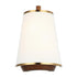 Varaluz Desert Flyer 2 Light Sconce Satin Bras Medium Walnut in Satin Brass/Medium Walnut Finish Model: 520W02SBW