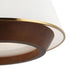 Varaluz Desert Flyer 6 Light Pendant Satin Bras Medium Walnut in Satin Brass/Medium Walnut Finish Model: 520P06SBW