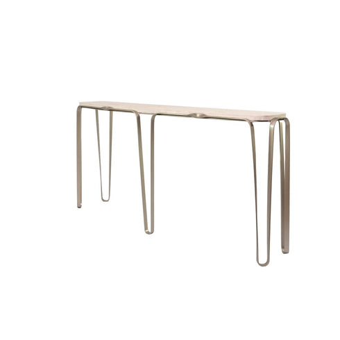 Varaluz Devereaux Console Table in Chablis Silver Model: 525TO62A