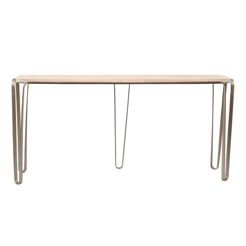 Varaluz Devereaux Console Table in Chablis Silver Model: 525TO62A