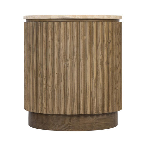 Varaluz Donovan Side Table Harvest Oa Mushroom Oak in Harvest Oak/Mushroom Oak Finish Model: 511TA18A