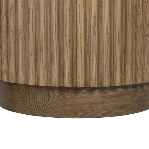 Varaluz Donovan Side Table Harvest Oa Mushroom Oak in Harvest Oak/Mushroom Oak Finish Model: 511TA18A
