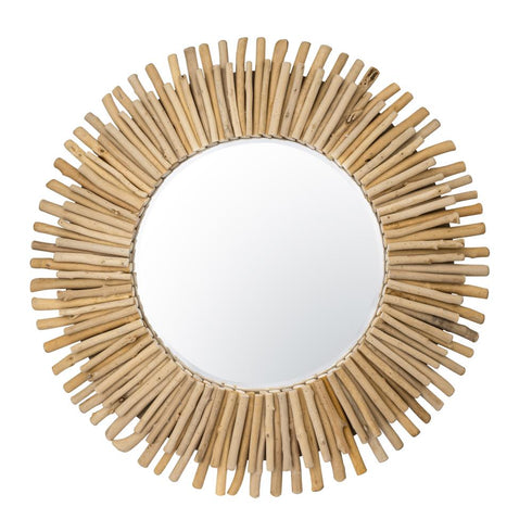 Varaluz Drifter 34 in Wall Mirror in Natural Driftwood Model: 407MI12