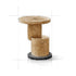 Varaluz Eros Side Table Black Oa Mappa Bur Popla Cherry in Black Oak/Mappa Burl/ Poplar/Cherry Finish Model: 508TA18A