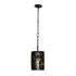 Varaluz Estela 1 Light Mini Pendant Matte Blac Model: 380M01MBFG