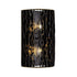 Varaluz Estela 2 Light Sconce Matte Blac French Model: 380W02MBFG