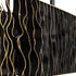 Varaluz Estela 5 Light Linear Pendant Matte Blac Model: 380N05MBFG