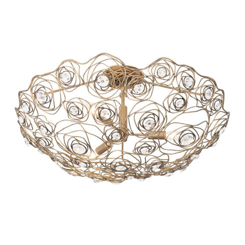 Varaluz Ethereal Rose 3 Light Inverted Semi Flush in Havana Gold Ombre Model: 500S03HGOB
