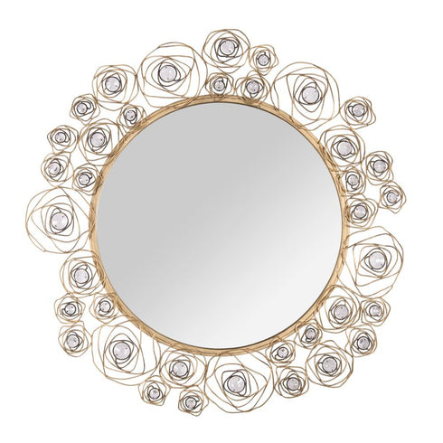 Varaluz Ethereal Rose 38 in Wall Mirror in Havana Gold Ombre Model: 500MI37HGOB