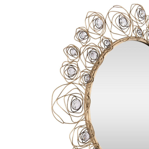 Varaluz Ethereal Rose 38 in Wall Mirror in Havana Gold Ombre Model: 500MI37HGOB