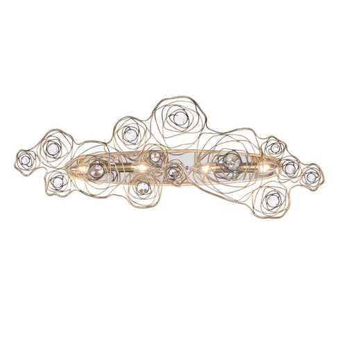 Varaluz Ethereal Rose 4 Light Sconce Havana Gold Ombr Polished Stainless Accents in Havana Gold Ombre/Polished Stainless Accents Finish Model: 500W04HGOB