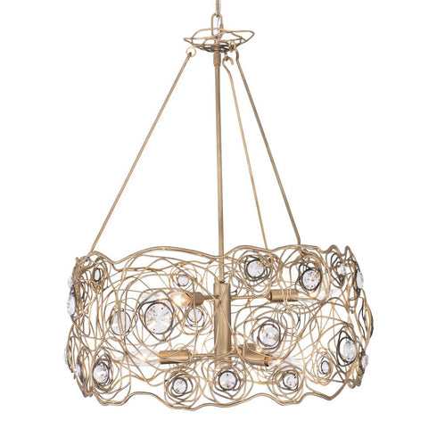Varaluz Ethereal Rose 6 Light Chandelier in Havana Gold Ombre Model: 500C06HGOB