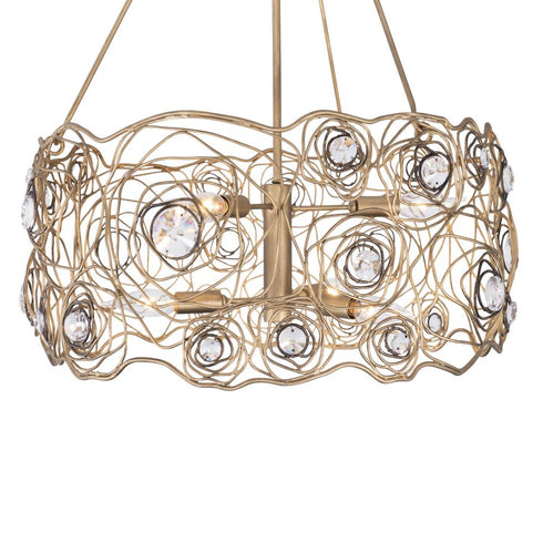 Varaluz Ethereal Rose 6 Light Chandelier in Havana Gold Ombre Model: 500C06HGOB