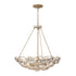 Varaluz Ethereal Rose 6 Light Inverted Pendant in Havana Gold Ombre Model: 500P06HGOB