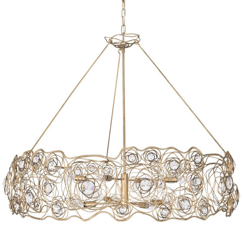Varaluz Ethereal Rose 8 Light Chandelier in Havana Gold Ombre Model: 500C08HGOB