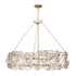 Varaluz Ethereal Rose 8 Light Chandelier in Havana Gold Ombre Model: 500C08HGOB